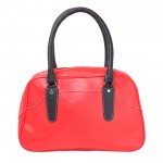 Beau Design Stylish  Red Color Imported PU Leather Casual Handbag With Double Handle For Women's/Ladies/Girls